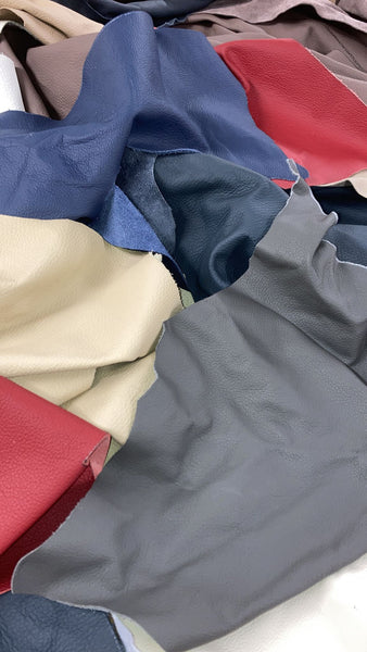 10KGS BAG MIXED COLOUR LEATHER OFFCUTS