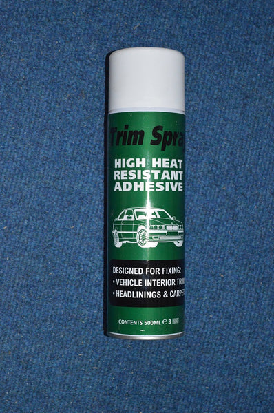Heat resistant spray adhesive